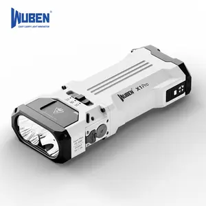 WUBEN X1pro 12300 Lumens Rechargeable Flashlight – Ultra-Bright Torch, Fast Charging, 7 Programmable Modes, IP65 Waterproof, High-Power Light for Emergency, Rescue, Inspection Swappable Battery & 30W PD Fast Charging,