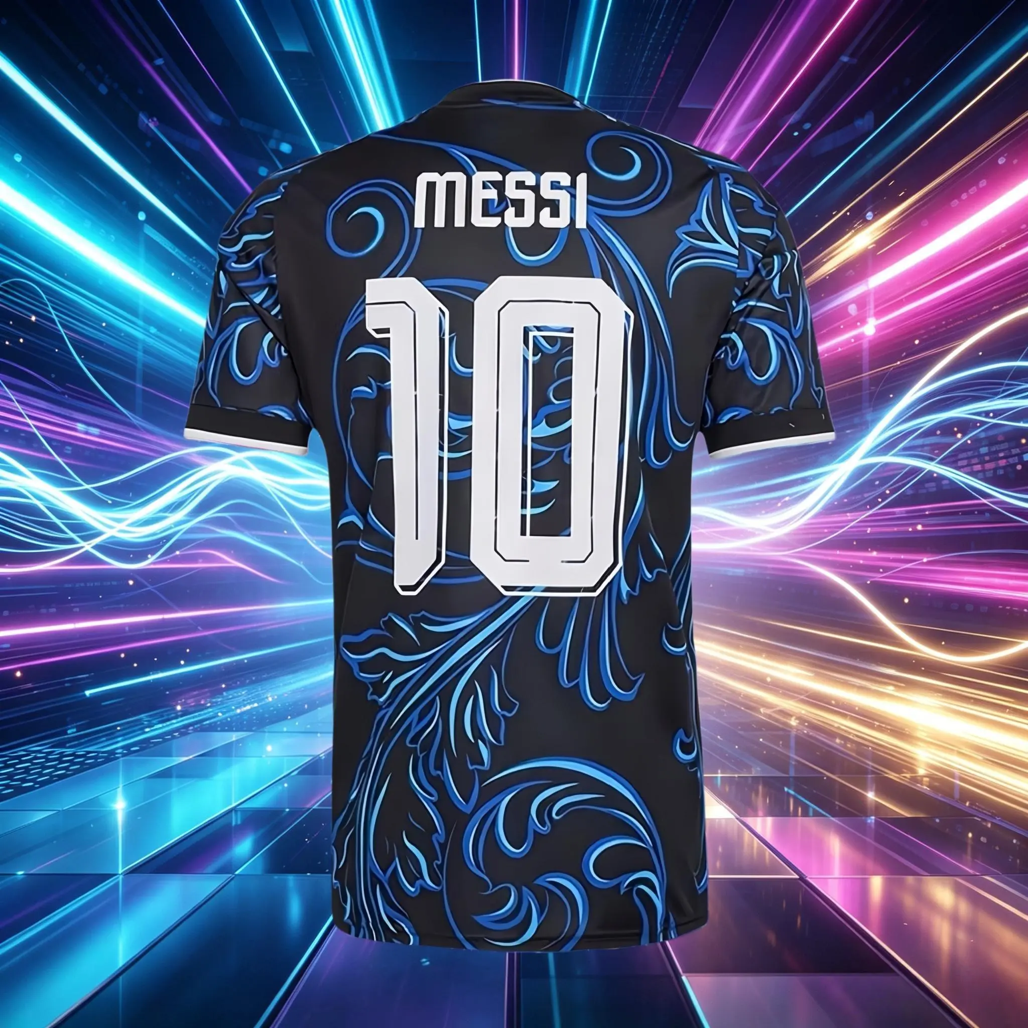 10# Messi 2026 Argentina Away Blue Short And Long Sleeve Soccer Jersey