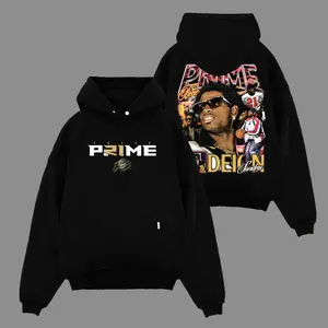 Deion Sanders - Coach Prime For Prime Army Cotton Hoodie Sweatshirt T-Shirt (Made In US), Buff Nation Outfit, Prime Time Fans Game Day Outfits, Gift For Football Fans, Football Graphic Hoodie