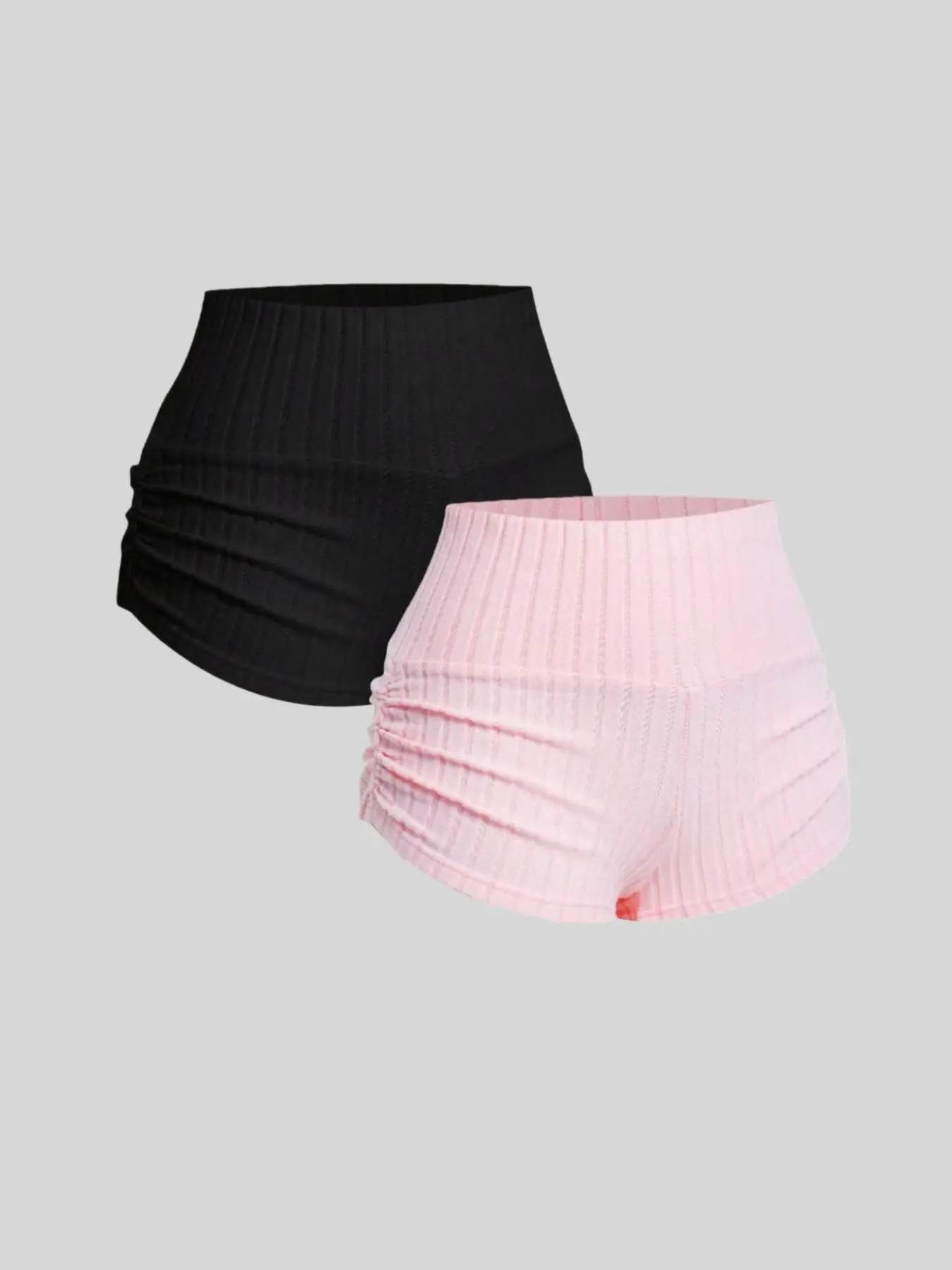 Style Pleated Casual Fashion Wool Shorts Set (two Pieces), Stylish and Comfortable, Perfect for Daily Wear