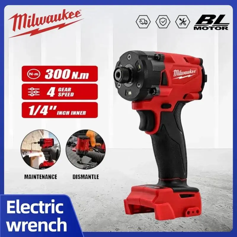 Milwaukee 18V Cordless Impact Screwdriver - Brushless Motor, Lithium Battery, High Torque Tools for Professionals - Cordless Power Screwdriver, Rechargeable Wireless Power Tool