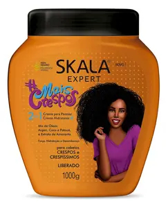Skala - Expert - Creme de Tratamento 2 em 1 Mais Crespos 1 Kg - (More Curls 2 in 1 Treatment Cream Net 33.81 Oz) Silicone Moisturizing