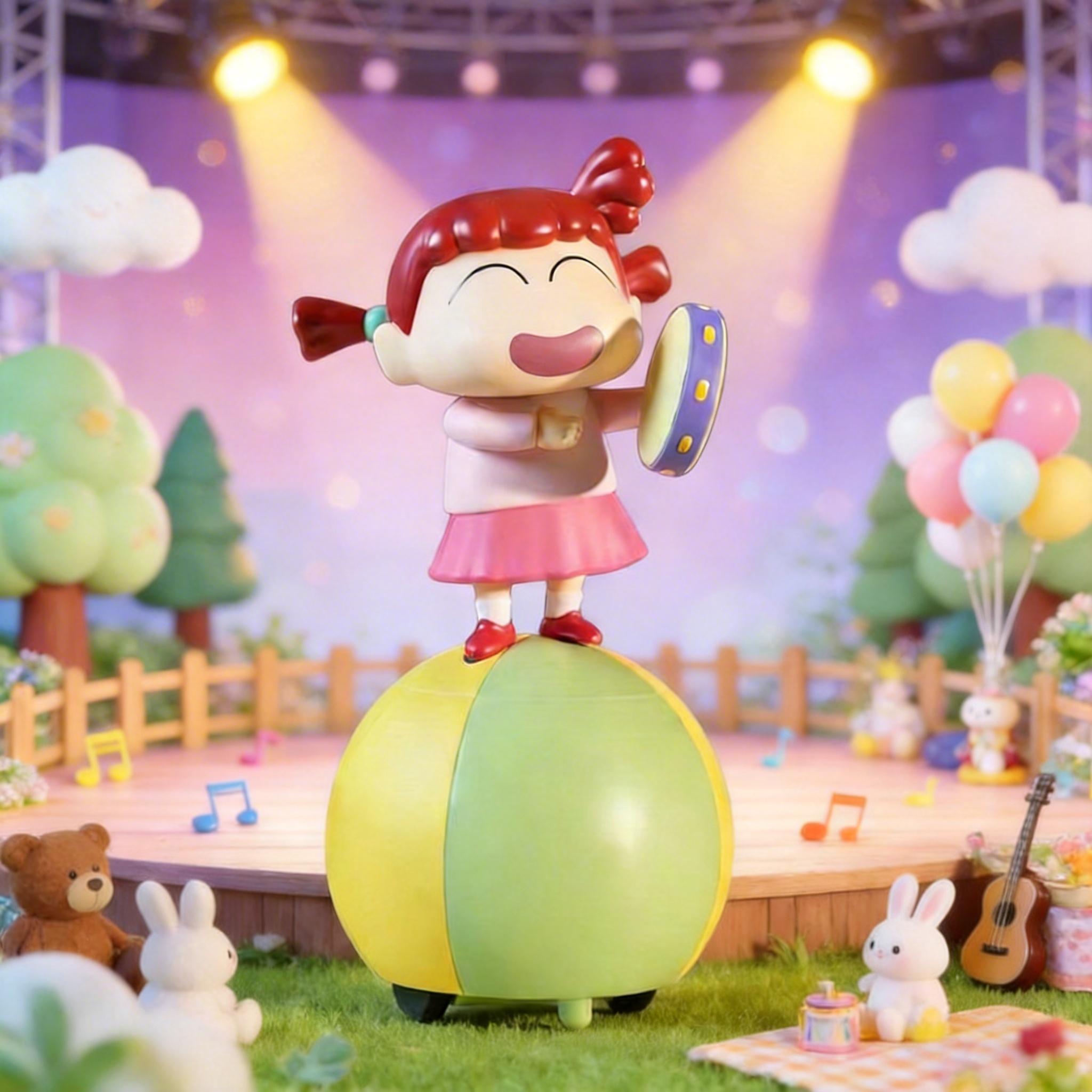 MINISO Crayon Shin-chan Swing Band series desktop ornament toy merchandise—cute gifts for friends, holiday gifts, birthday gifts