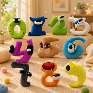 Creative Digital-Shaped Plush Toys — Fun Cartoon-Expression Number Dolls, Ideal for Collecting and Decorating
