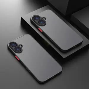 Shockproof Phone Case, 1 Count Matte Phone Cover, Phone Protective Cover, Casing Compatible with iPhone 16 15 14 13 12 11 Pro Max Plus Pro Mini 7 8 Plus SE