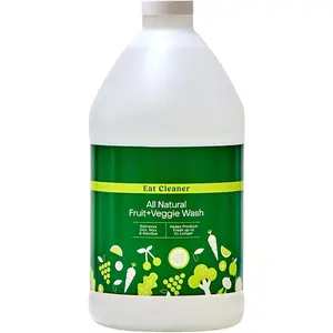 Eat Cleaner Triple-Action Fruit + Veggie Wash Refill - 64 oz - Removes Harmful  - Keeps Produce  to 5X Longer - Vegan, Gluten Free