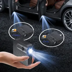 2PCS For Chevrolet For Copaci Sorod SRX Equinox Car Door Welcome Light Laser Projection Lamp New Crystal City Light Modified Decorative Floor Lamp (Battery Not Included)