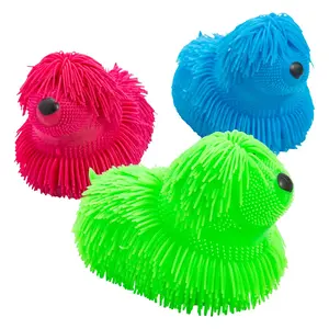 Squishable Rubber Noodle Puffer Dogs Assortment - 8 1/2" x 6", 6 Pcs