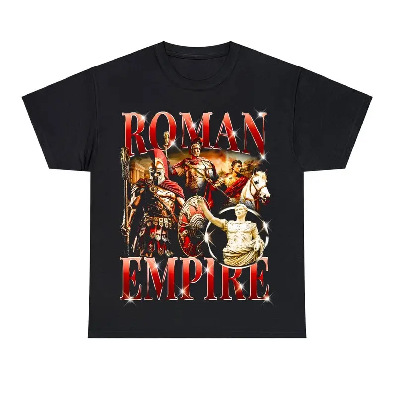 Vintage Roman Empire Graphic T-Shirt Holy Roman Empire Tee Meme Roman Empire History Lover Bootleg Retro 90s Fans Funny Graphic Shirt