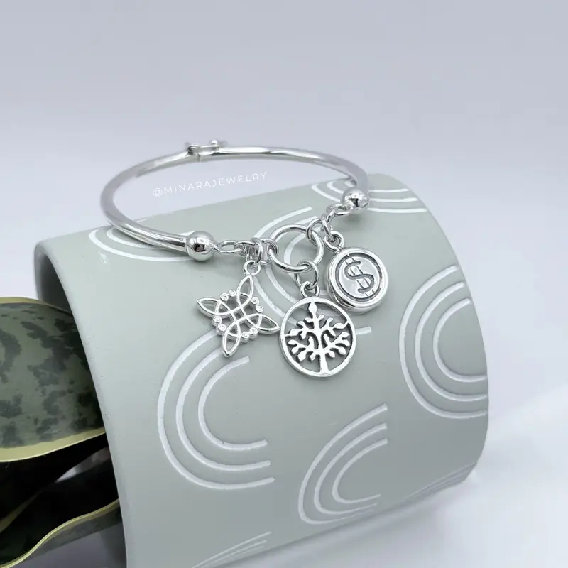 950 Silver charm bracelet pendants