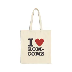 Tote Bag for Rom Com Fans - Cotton Canvas
