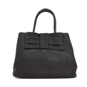 Pre-owned PRADA nylon Shoulder Bags Tessuto Bow Tote Bag (4900000150667)