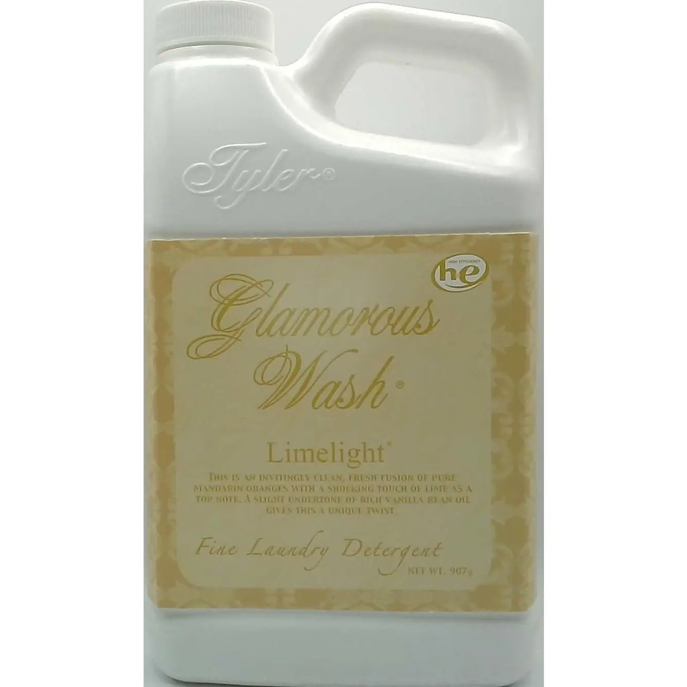 Tyler Candle Company Premium Liquid Laundry Detergent - Limelight Fragrance, Chemical Free, Biodegradable Premium Laundry Wash - 907g/32oz Household Cleaner, Citrus
