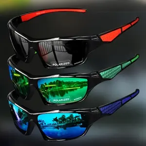 3-Pack Men's Polarized Sports Sunglasses – Lightweight Mirror Lens, Night Vision Ready, Perfect for Cycling, Driving & Fishing