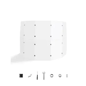 VEVOR Drum Shield, 5 Panels 2 ftx 5 ft Portable Acrylic Drum Cage with Zinc Alloy Hinges for Church Concert Halls Music Festivals, Drum Shields Drum Sound Barrier Suitable for Practice PerformanceVEVOR Super Brand Day