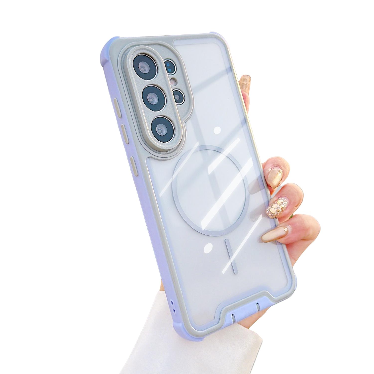 Magnetic 2-Layer Case for Samsung Galaxy S26 Ultra Plus S25 S24 S23 Ultra, Compatible with MagSafe, Military Grade Drop Heavy Duty Protection, Non-Slip Shockproof Durable Bumper Phone Case