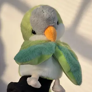 Adorable Parrot Hand Puppet, Amusing Plush Parrot Toys, Flying Animal Puppets for Storytelling And Teaching in Preschool, Perfect for Interactive Fun