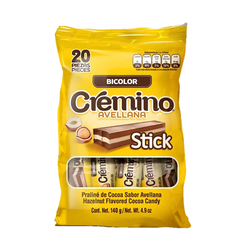 Cremino Bicolor Avellana Stick 20ct 140g