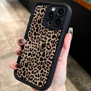Fashion Leopard-print Phone Case, Decorative Phone Protective Cover, Shockproof Phone Cases Compatible with iPhone 7 X 11 12 13 14 15 Pro Max