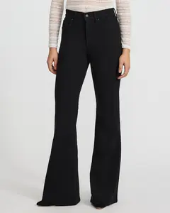 Express High Waisted Stay Black '70s Flare Jeans