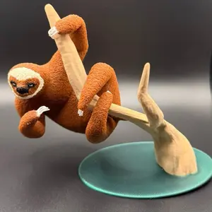 Sloth Hanging from Tree – Cute Desk Decor for Animal Lovers Gift Cute Desktop Decoration Cute Cartoon Figurine