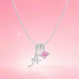 Personalized Initial Heart Necklace with Multiple Charms, Valentine's Day Gifts for Women, 14K Gold Plated A-Z Letter Pendant with Adjustable Chain, Hypoallergenic Dainty Monogram Jewelry for Girlfriend, Wife, Mom - KOPERIN