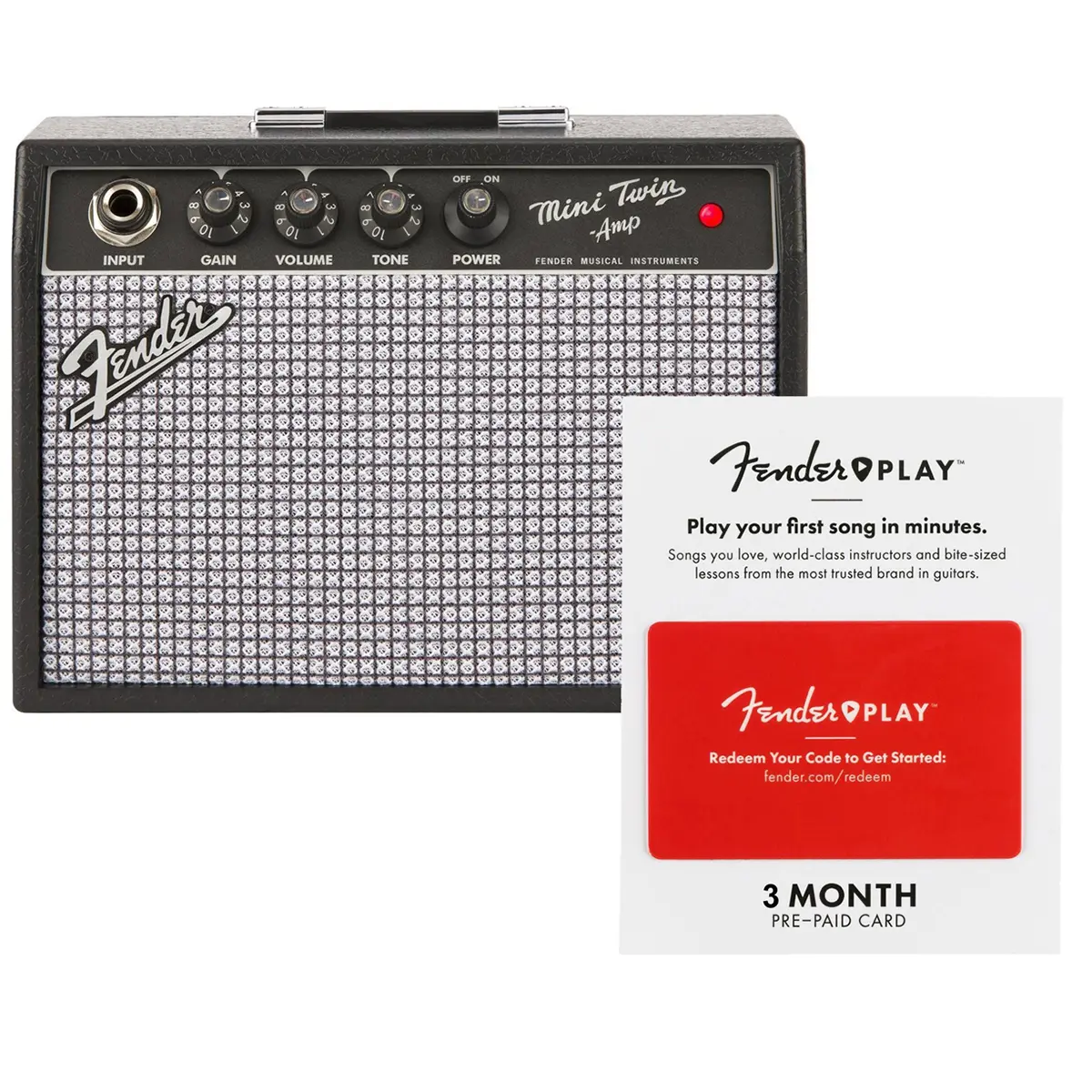 Fender Mini '65 Twin Amplifier with Play 3 Month Prepaid Card