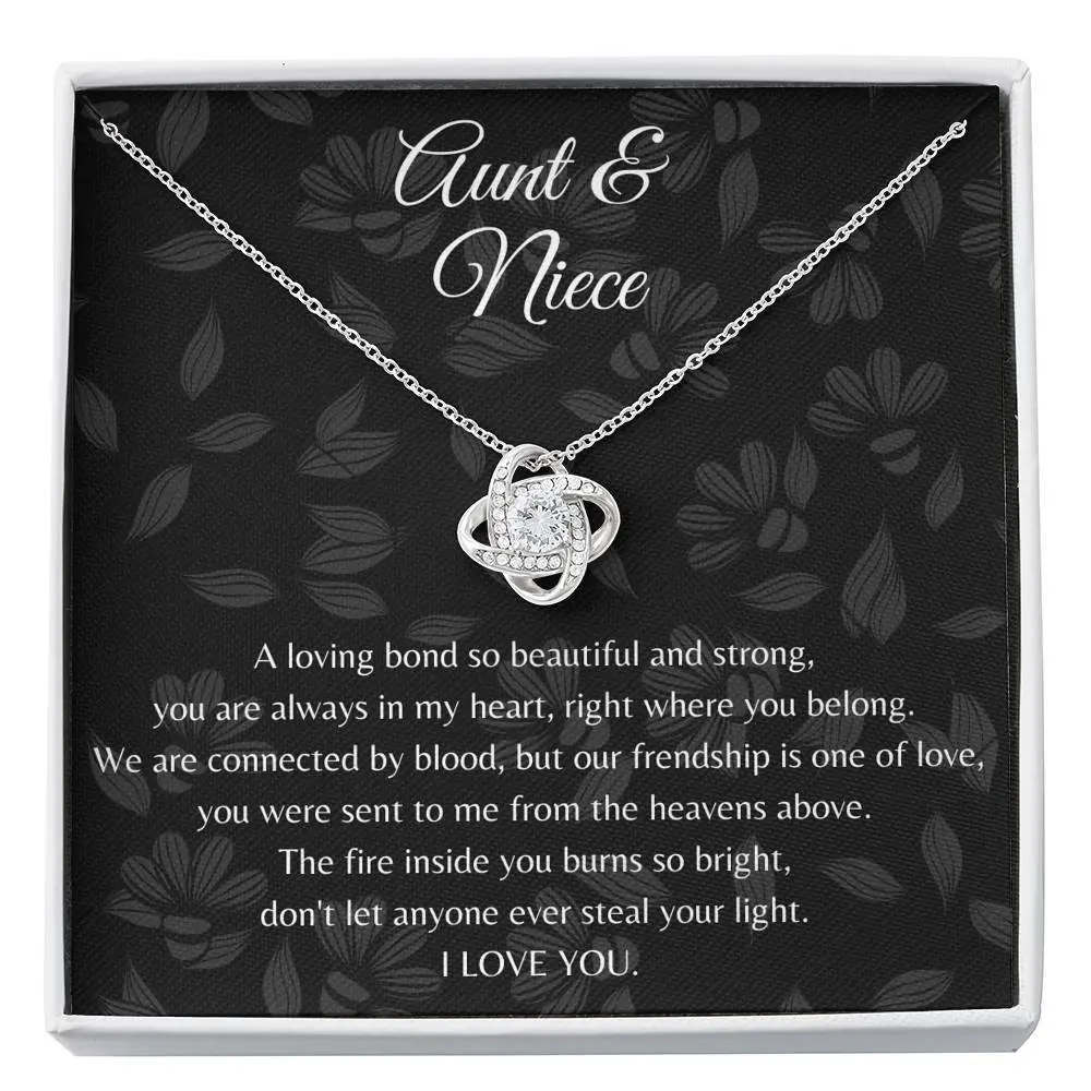 Personalized Aunt and Niece Necklace, Niece gift from aunt, Aunt Gift from Niece, Niece Birthday, Gift for Niece from Aunt, Auntie to Niece Jewelry