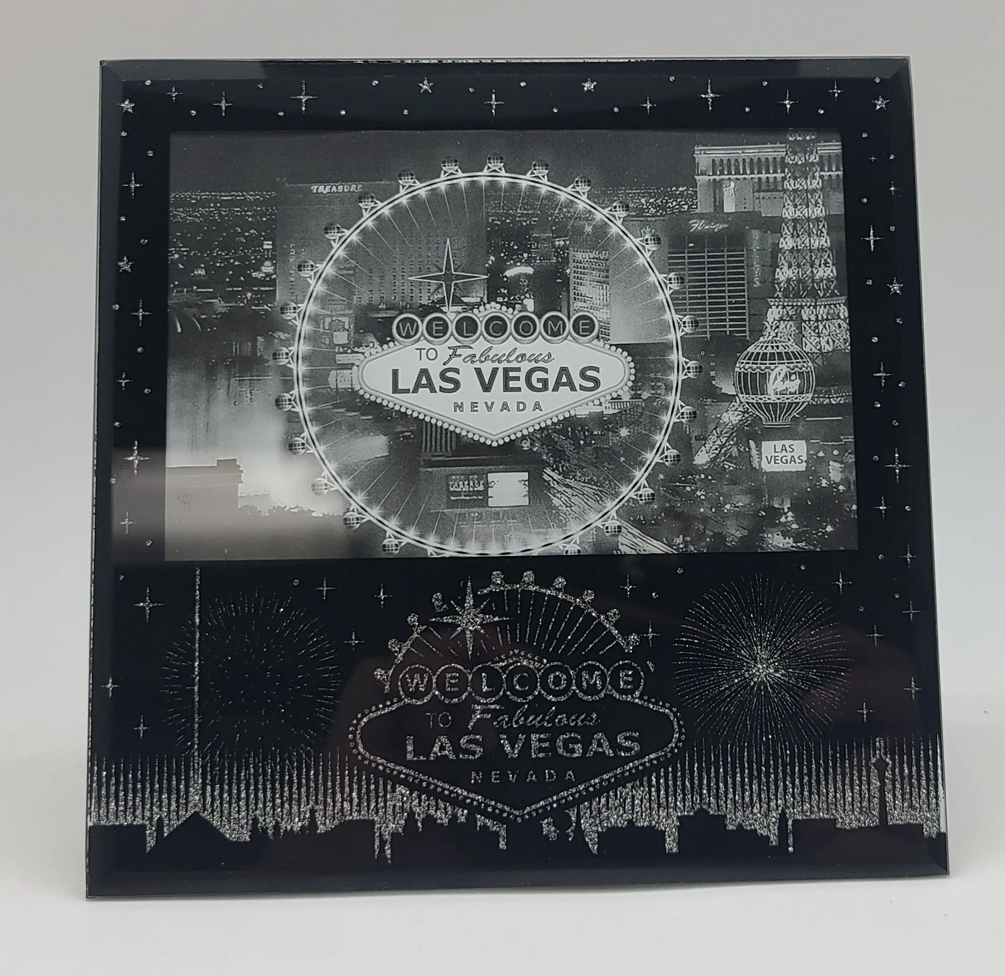 Las Vegas Sign Glitter Frame