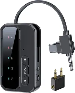Bluetooth. Transceiver Pro  Dual Audio Streaming for Airplane, Car & Home, Wireless Adapter for TV/Stereo/Headphones ( Devices Simultaneous)