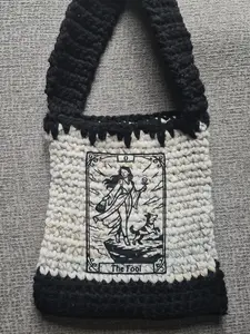 Personalized "Mystery" Designed Crochet Tote Bag Gift for Him and Her