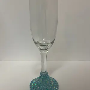 Celestial Blue Champagne Glass