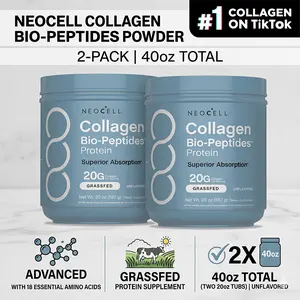 NeoCell Collagen Bio-Peptides Powder 20oz - Grassfed Protein Supplement - Advanced with 18 Essential Amino Acids