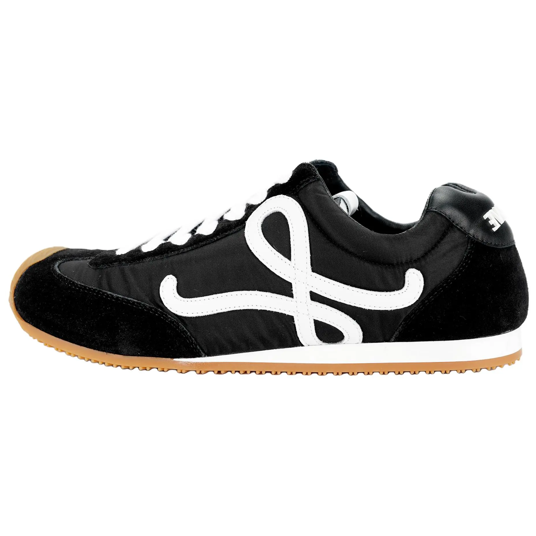 LOEWE x Maison Mihara Ballet Runner 2.0 Men's Leather-Nylon Low-Top Lace-Up Sneakers - House White Official Athletic Lightweight, Casual Simplistic, Lightweight Breathable, Trendy Walking Shoes, Athletic Lightweight Sneakers, Casual Simplistic Sneakers