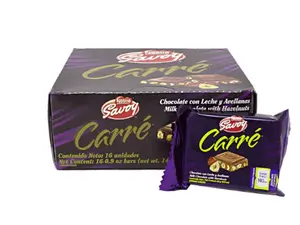 Chocolate Carre Nestle Savoy CAJA X 16 UND