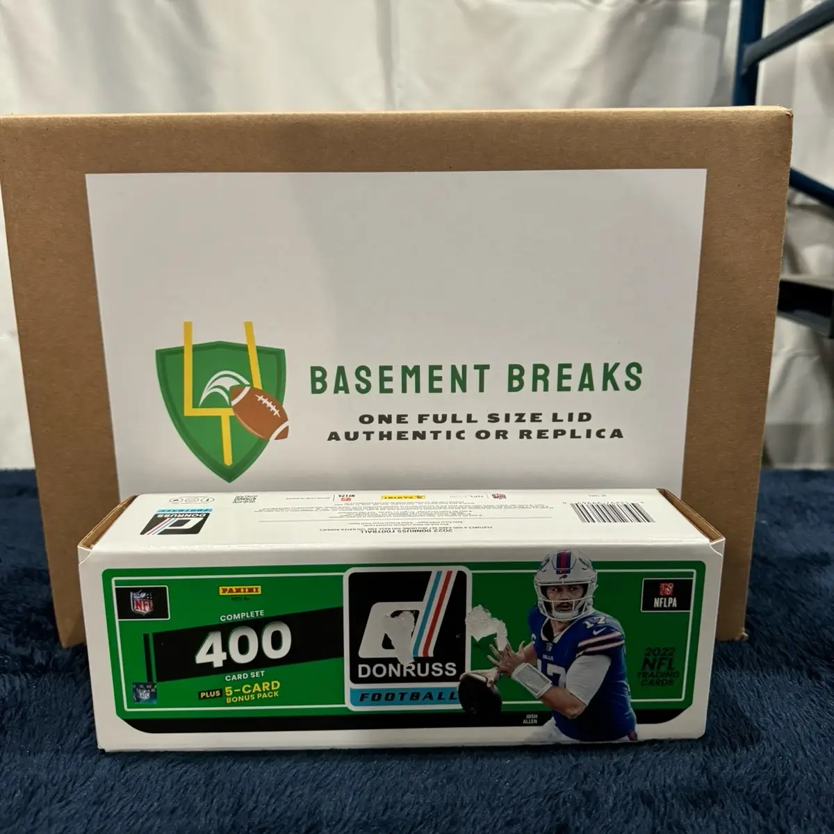 1 Panini Absolute Card & 1 Full Size Autographed NFL Lid Pick Your Division Break