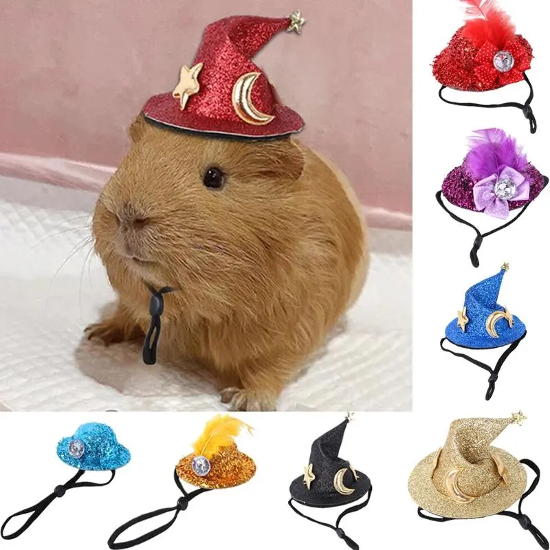 Fleece Adjustable Small Animal Hat - 5-7 cm Diameter, Pet Accessory for Hamster Party Costumes, Cute Design
