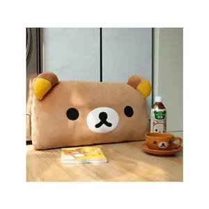 Cute Soft Rilakkuma Super Soft Big Pillow Plush Doll Cartoon Sleeping Position Sofa Bed Pillow Decoration Girl Birthday Gifts