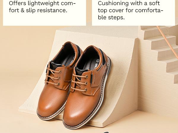 Bruno Marc Boy's Casual Dress Oxford Comfort Uniform Formal Fashion Sneaker Shoes