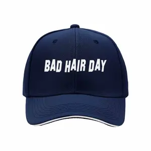 Bad Hair Day themed product for hair issues print snapback trucker cap hat Men's and women's casual sports outdoor sandwich baseball cap