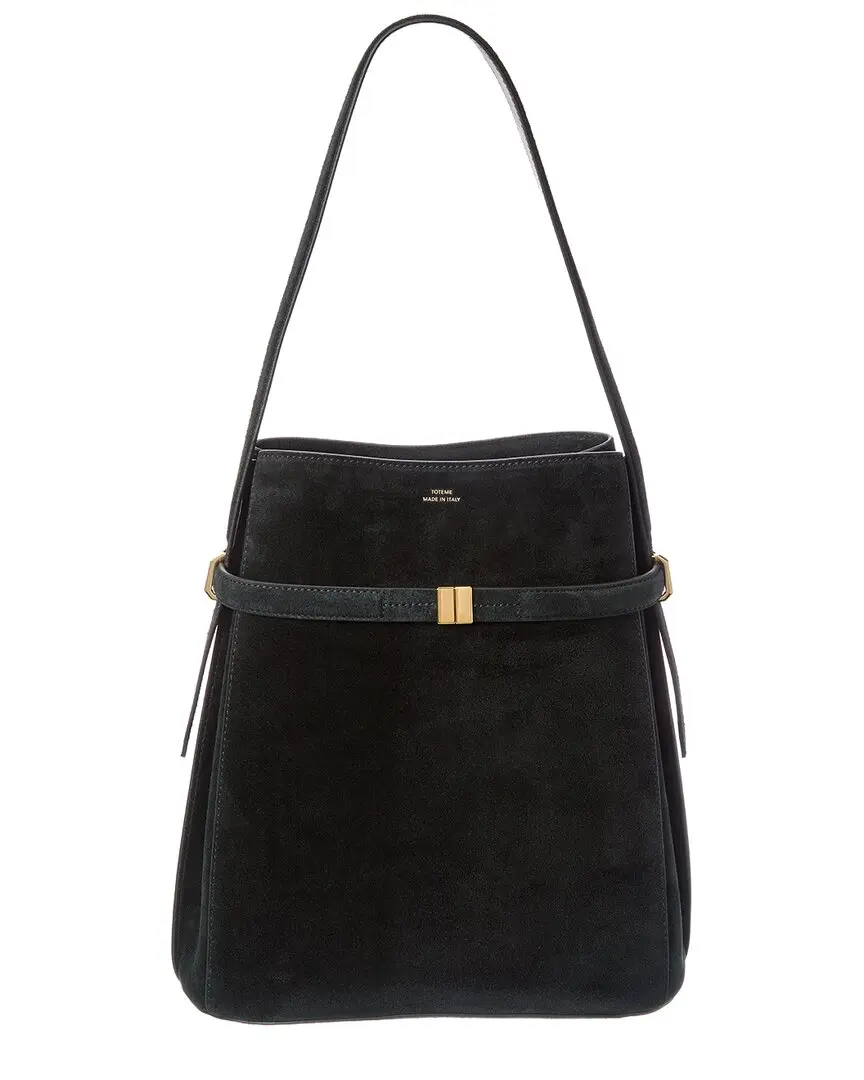 TOTEME Belted Suede Bucket Bag