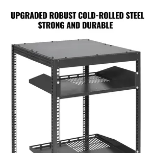 Father's Day Gift Spring new arrivals 20U Open Frame Server Rack, 15''-40'' Adjustable Depth, Free Standing or Wall Mount Network Server Rack, 4 Post AV Rack with Casters, Holds All Your Networking IT Equipment AV Gear Router Modem