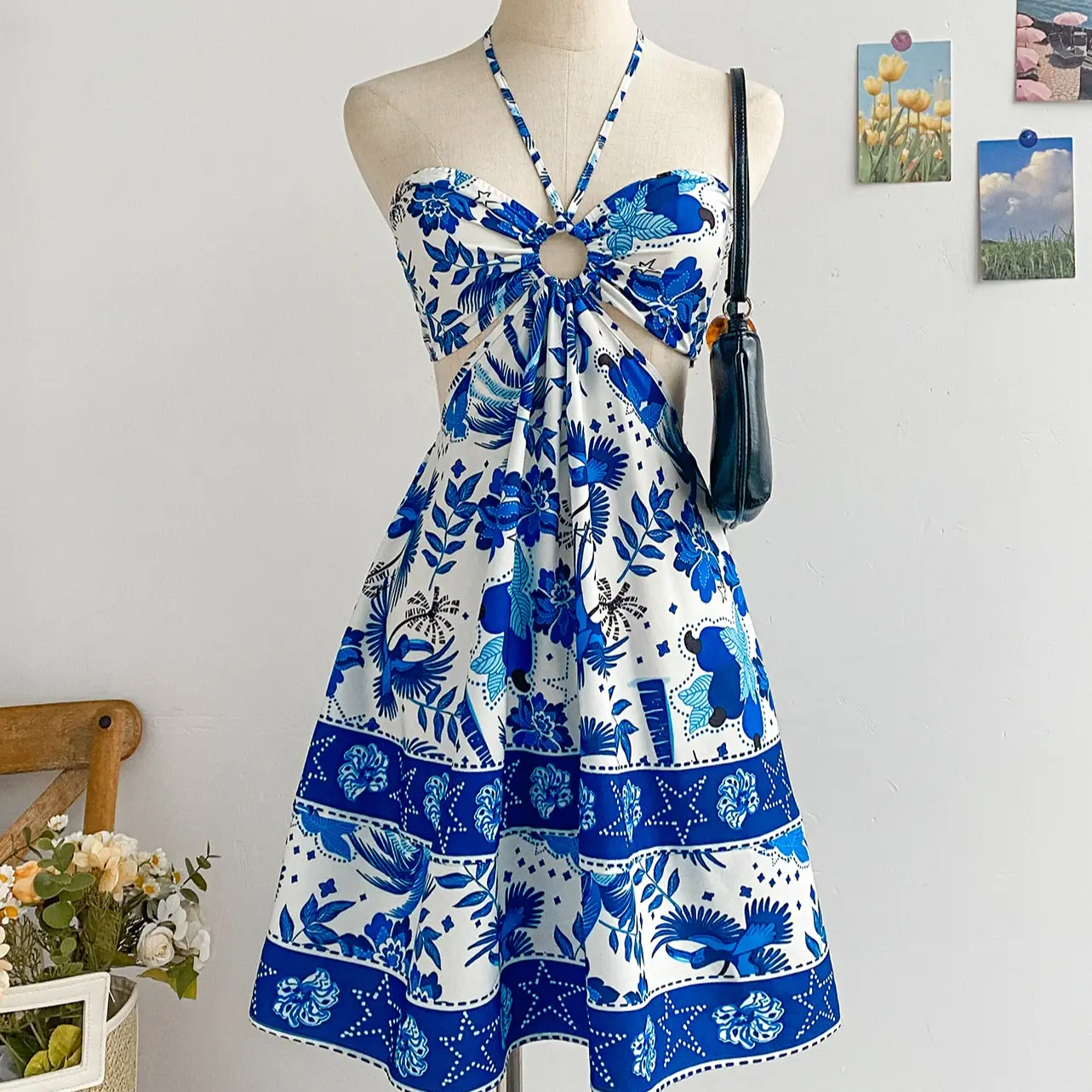 Dark Blue and White 2