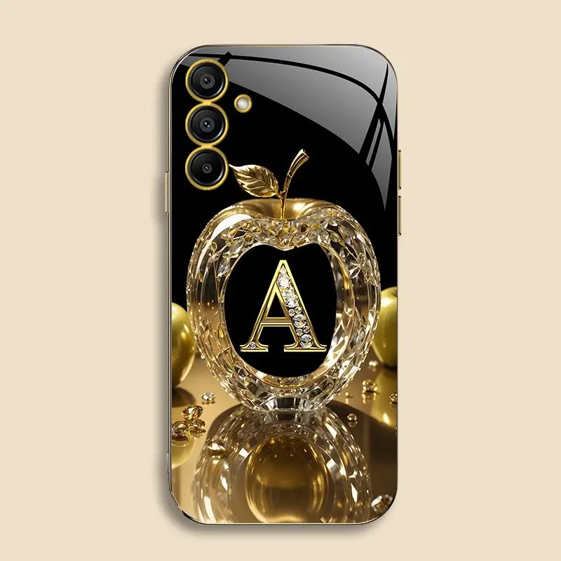 Suitable for [Galaxy A15] New high-end gold letter electroplated gold edge mobile phone case new business simple explosion-proof mobile phone case affordable anti-fall anti-fingerprint 995