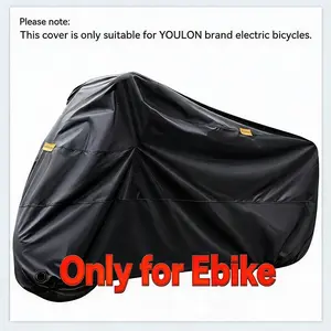 Waterproof Black E-Bike Cover, Only for YOULON Brand Electric Bicycles, All-Weather UV & Sun Protection, Windproof & Dustproof, Scratch-Resistant & Fade-Resistant, Heavy-Duty Fabric for Long-Lasting Outdoor & Indoor Use summerwins