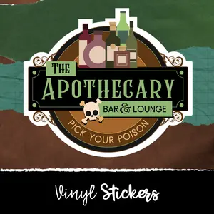 The Apothecary | Die-Cut Vinyl Sticker Decorative Accessory