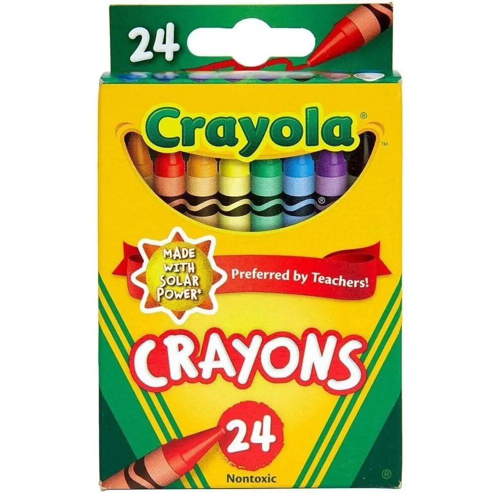 Crayolas Crayons - 24-Count Assorted Classic Colors, Office & Art Drawing Painting Supplies
