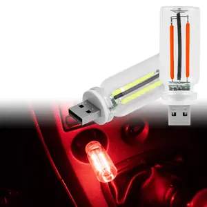 USB  Night Light Touch Control Dimming Bulb LED 5V Usb Powered Light Auto Interior Atmosphere Light Night Light Auto Colorful Decorative Lamp