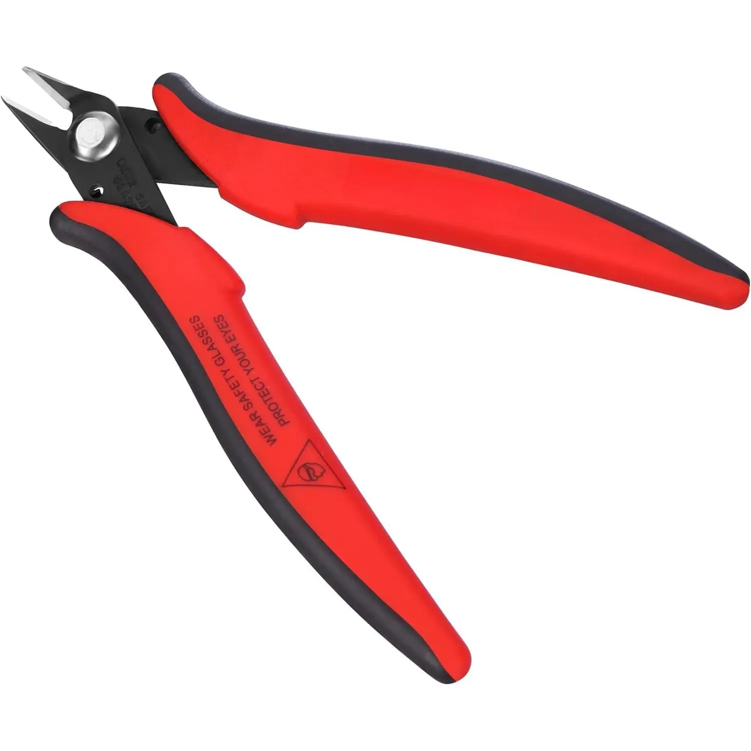 Wire Cutters, 5" Precision Flush Cutters with Streamlined Handle and Ultra-  Edge, Side & Diagonal Flush Cut Pliers for Electronics, , Crafts, Zip Ties and Soft Wires