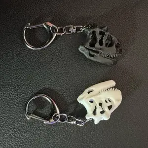 Carnotaurus Skull | Resin Keychain Replica - High Paleo Accuracy, Detail, and Durability - South America Fossil Micro Replica for Dinosaur Enthusiasts